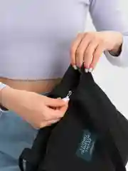 Черный сумка шоппер, женская