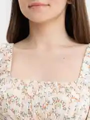 Белый платье летнее, ярусное
