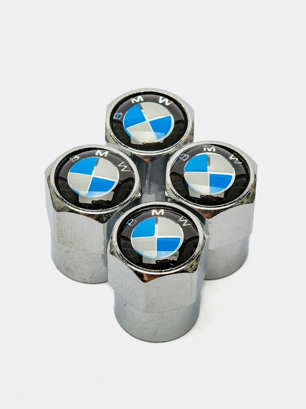 Колпачки для колес/шин на ниппель авто с логотипом "BMW", 4 шт