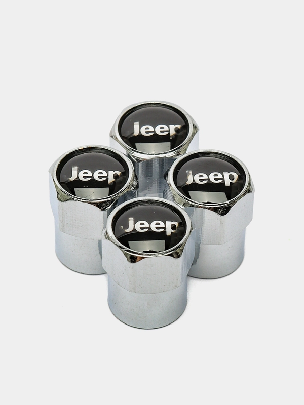 Колпачки для колес/шин на ниппель авто с логотипом "JEEP", 4 шт