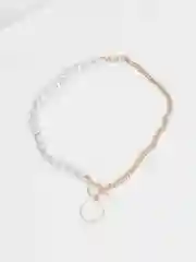 Золотой цепочка женская на шею Crystal, с подвеской