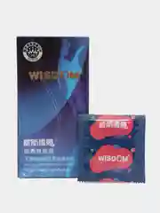 Синий презервативы WISDOM, 5 видов, ультратонкие, с выпуклостями, с двойной гель-смазкой