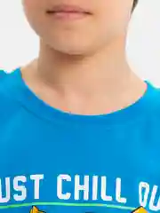 Светло-синий футболка для мальчика, с принтом, хлопок, 8-12 лет