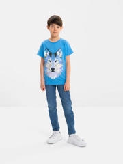 Футболка для мальчика, с принтом, хлопок, 8-12 лет