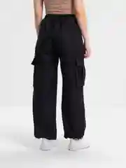 Черный брюки карго, штаны парашюты