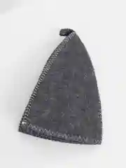 Песочный хаки шапка банная, классическая, с вышивкой