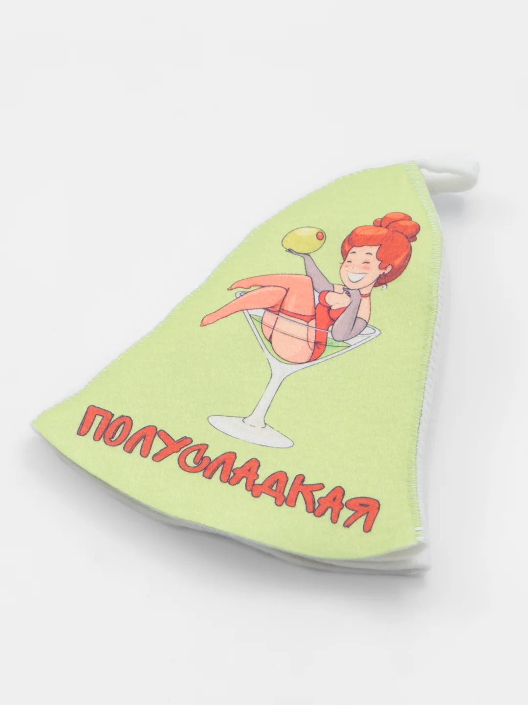 Серый металлик шапка банная с надписью