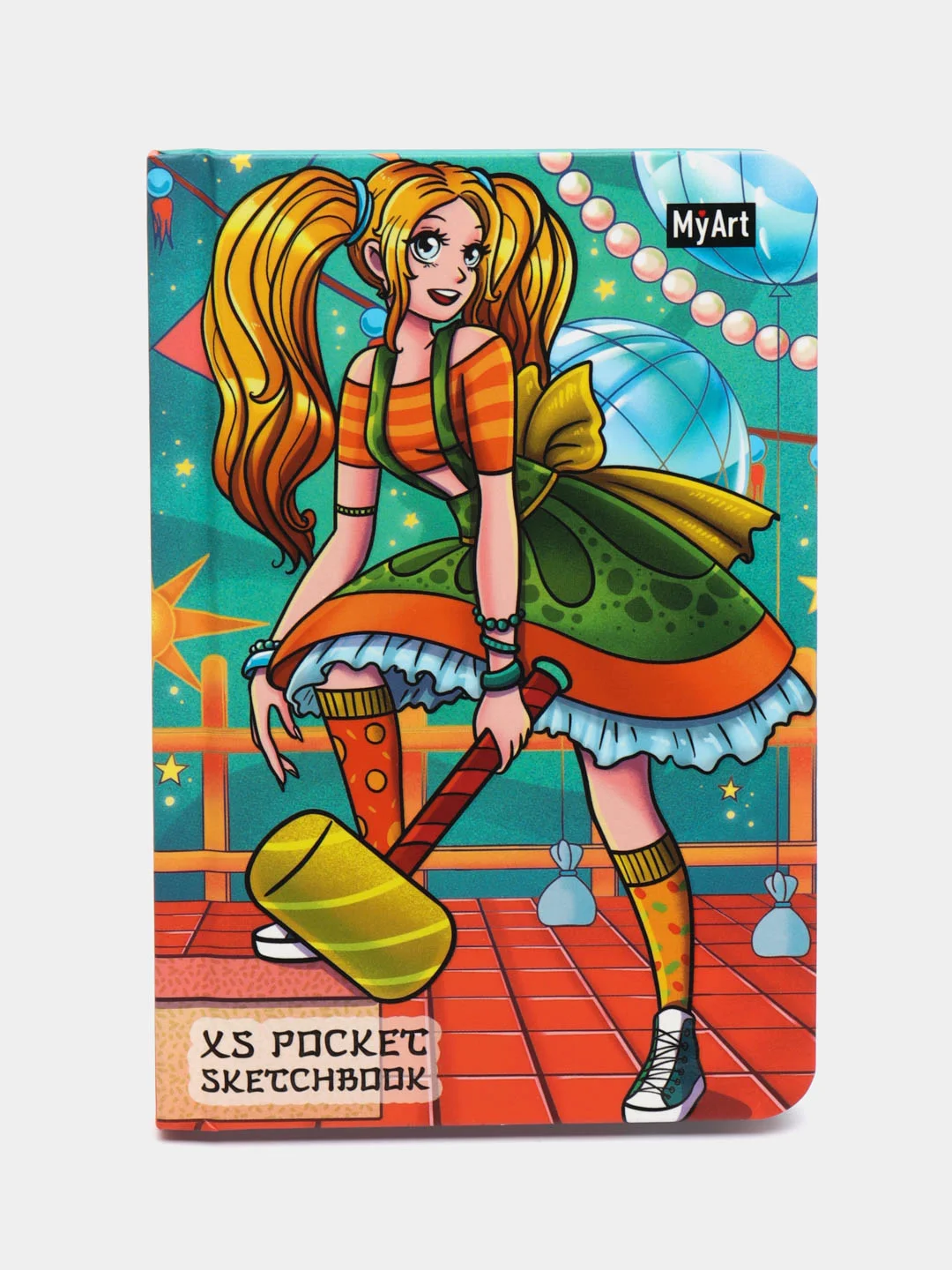 Оранжевый блокнот для зарисовок MyArt, скетчбук XS Pocket, формат А6, Проф-Пресс