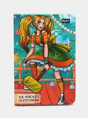 Оранжевый блокнот для зарисовок MyArt, скетчбук XS Pocket, формат А6, Проф-Пресс
