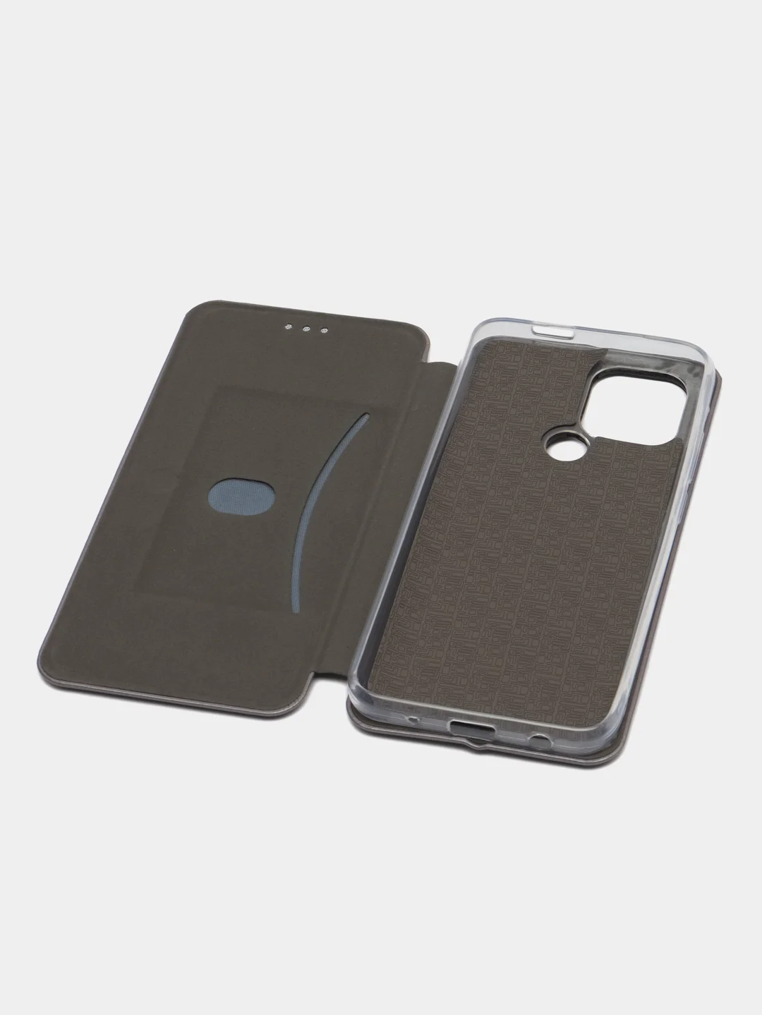 Серый чехол-книжка Xiaomi Redmi A1 plus / A1+ / A2 Plus / A2+ (Сяоми Редми А1 Плюс/ А2 Плюс)