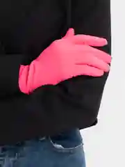 Коралловый перчатки женские