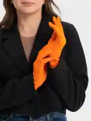 Оранжевый перчатки женские
