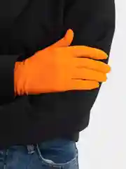 Оранжевый перчатки женские