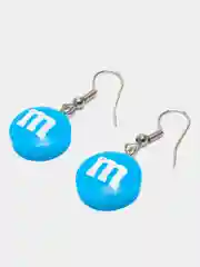 Синий серьги M&M's, пара