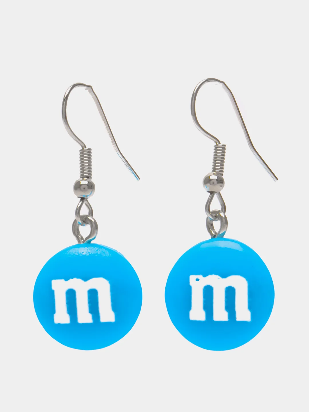 Синий серьги M&M's, пара