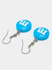 Синий серьги M&M's, пара