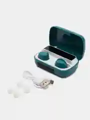 Зеленый наушники беспроводные M10, с Powerbank 2000 мАч