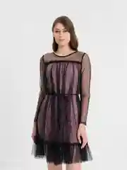 Розовый вечернее платье