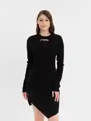 Платье/Женское чёрное платье/лапша/мини-платье