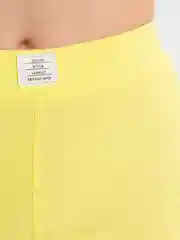 Желтый комплект бесшовного белья, женский, шорты и топ