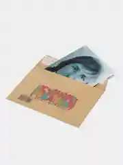 Алый конверт подарочный для денег с фото открыткой "Владимир Мигуля"