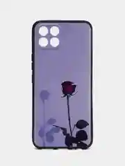 Серебряный силиконовый чехол для Infinix Smart 6 HD, с принтом, с рисунком (Инфиникс Смарт 6 ХД)