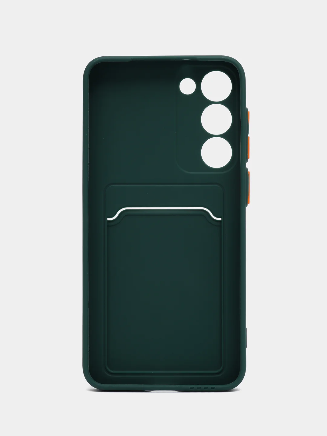 Зеленый чехол для Samsung Galaxy S23/S23 Ultra/S23 Plus, с карманом для карт, прозрачный
