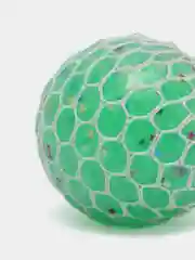 Зеленый антистресс Сетка блестки звездочки, 7 см