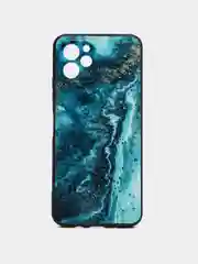Тёмно-бирюзовый силиконовый чехол для Huawei NOVA Y61, с принтом, с рисунком (Хуавей Нова у61)