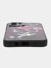 Тёмно-бордовый силиконовый чехол для Huawei NOVA Y61, с принтом, с рисунком (Хуавей Нова у61)