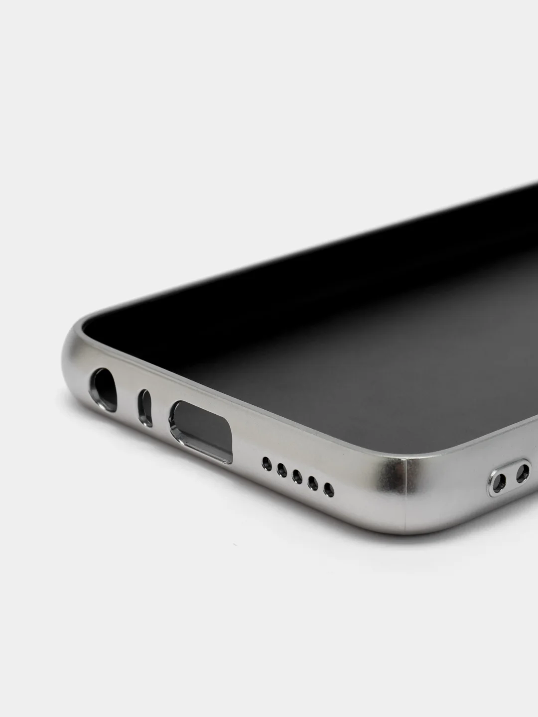 Серебряный силиконовый чехол Xiaomi Redmi Go Note 8 iPhone 11 Pro Max