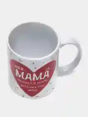 Коралловый подарочный набор маме: фартук + кружка