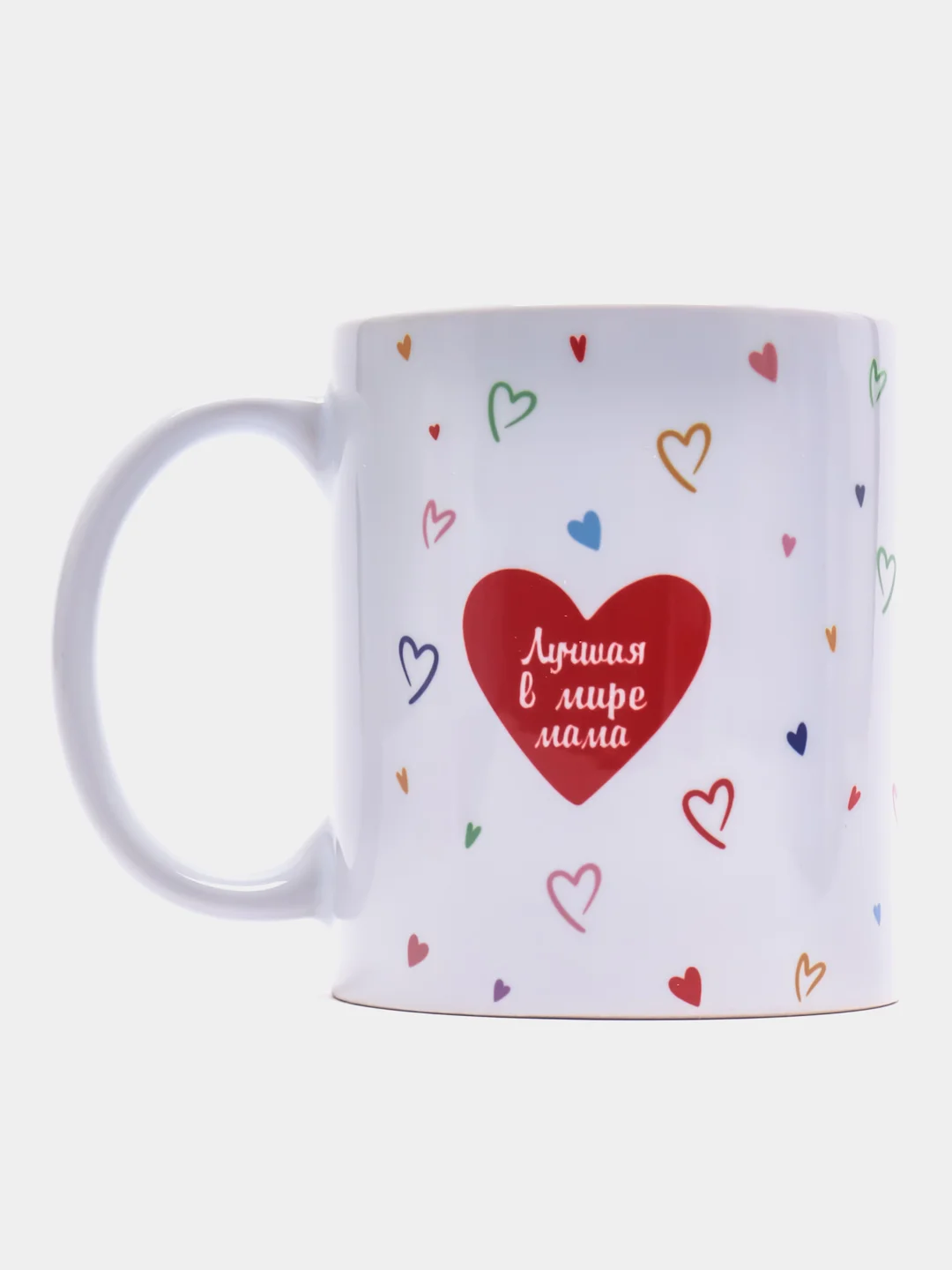 Коралловый подарочный набор маме: фартук + кружка