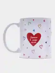 Коралловый подарочный набор маме: фартук + кружка