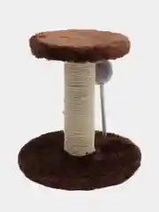 Коричневый когтеточка для кошек и котят с игрушками