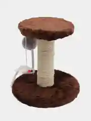Коричневый когтеточка для кошек и котят с игрушками