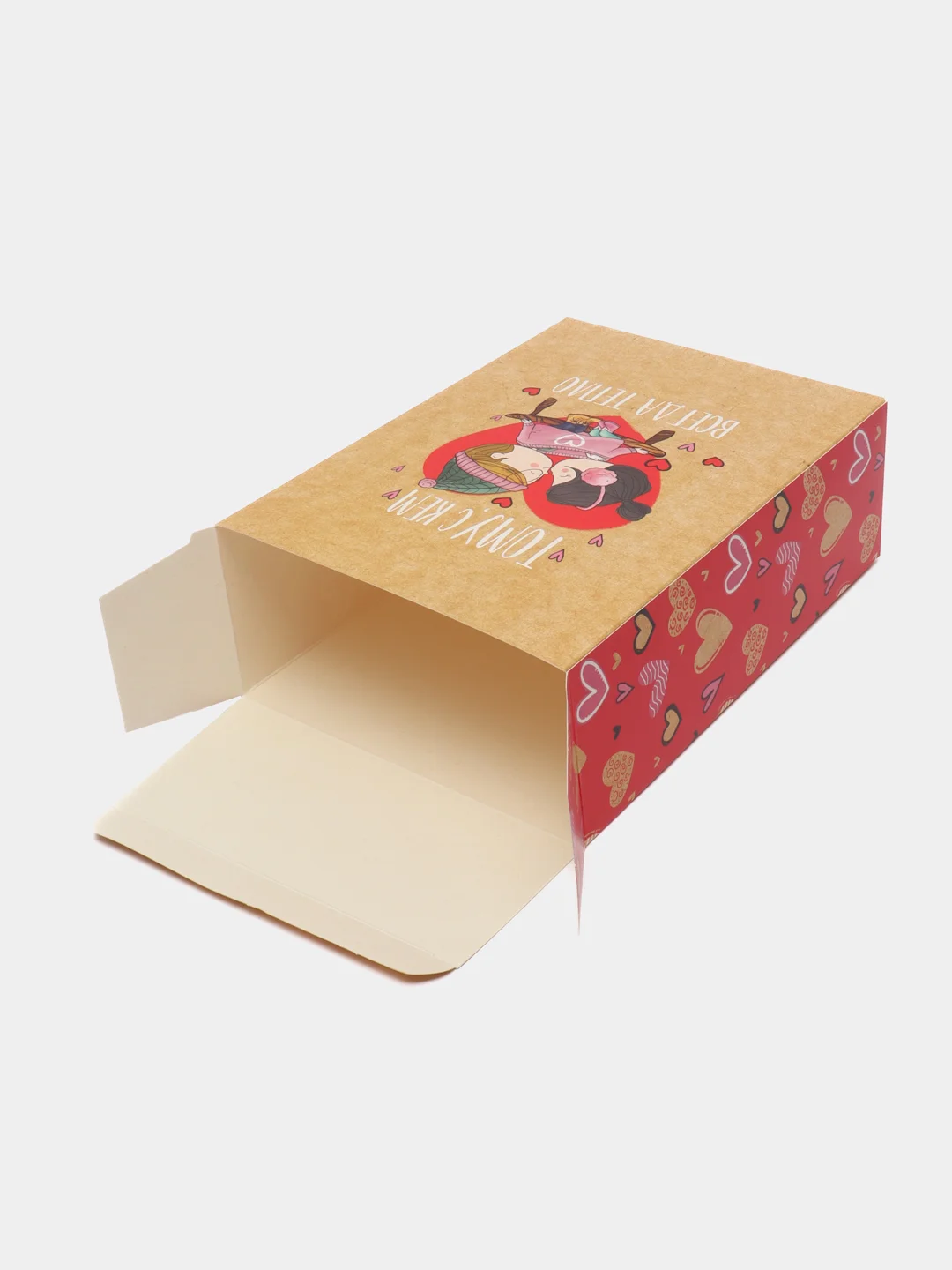 Картонная коробка для подарка, складная, 16*23*7,5 см