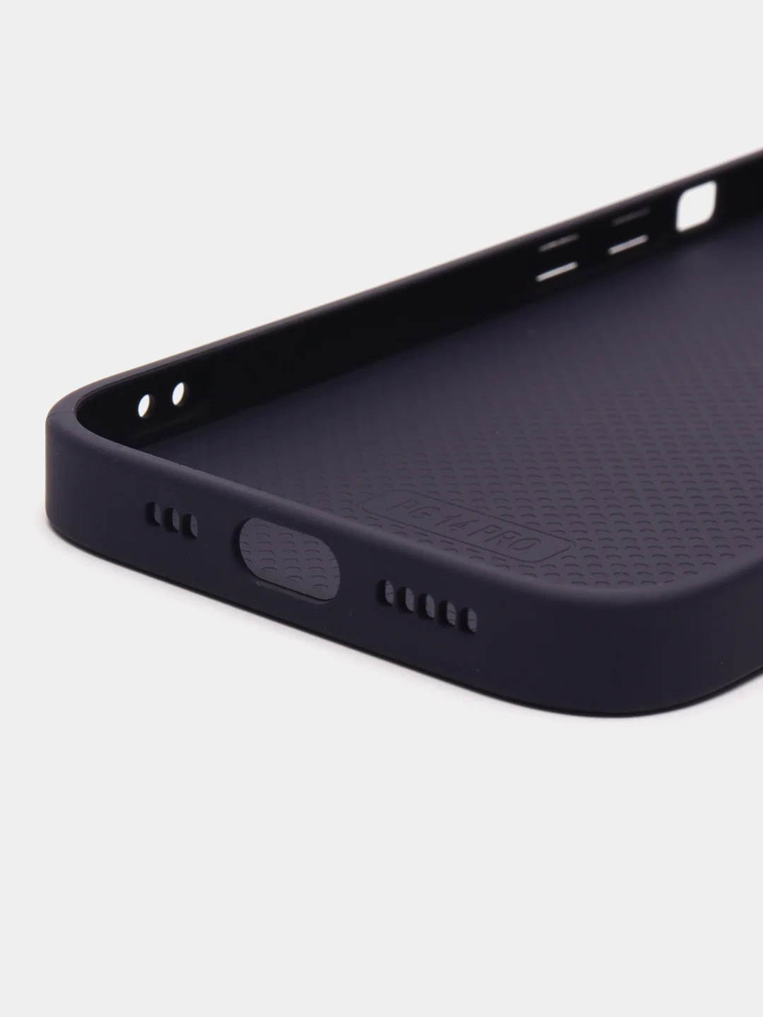 Индиго чехол для iPhone, силиконовый, со стеклянной панелью