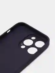 Индиго чехол для iPhone, силиконовый, со стеклянной панелью
