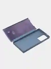 Темно-синий чехол-книжка с прозрачным окном, Samsung S7/S8/S9/S9 Plus/S20/S20FE/Note10/Note20/M20/M51
