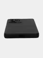 Черный чехол BROSCORP для Xiaomi Poco X5 Pro 5G матовый силиконовый тонкий, бортик вокруг камер