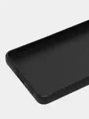 Черный чехол BROSCORP для Xiaomi Poco X5 Pro 5G матовый силиконовый тонкий, бортик вокруг камер