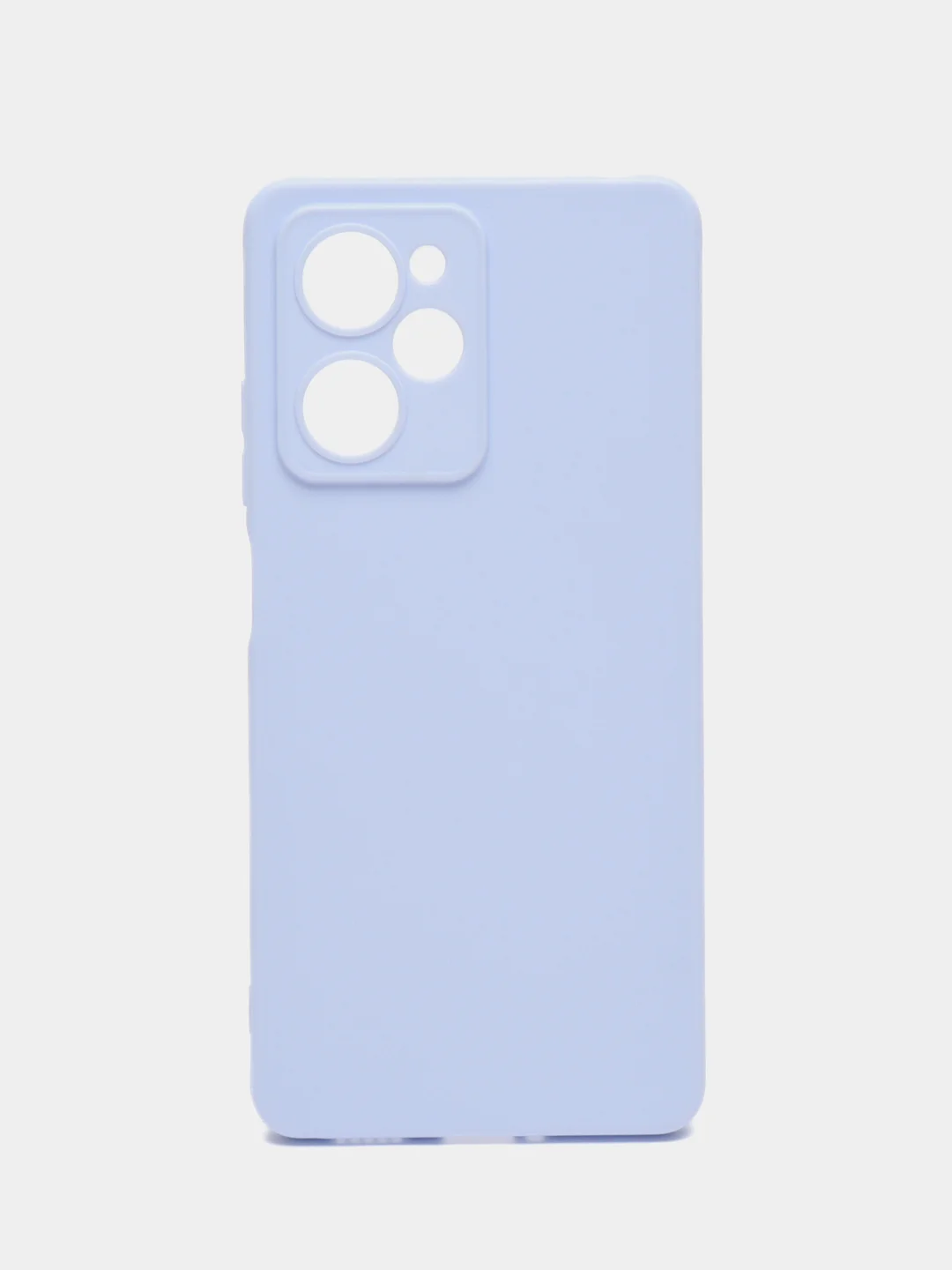 Светло-синий чехол BROSCORP для Xiaomi Poco X5 Pro 5G матовый силиконовый тонкий, бортик вокруг камер