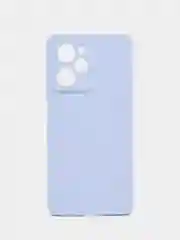 Светло-синий чехол BROSCORP для Xiaomi Poco X5 Pro 5G матовый силиконовый тонкий, бортик вокруг камер