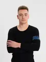 Синий футбольная капитанская повязка