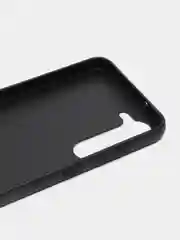 Синий блестящий чехол для Samsung Galaxy S23 пластиковый ROSCO со стразами силиконовая окантовка