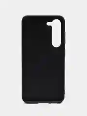 Синий блестящий чехол для Samsung Galaxy S23 пластиковый ROSCO со стразами силиконовая окантовка