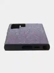 Фиолетовый блестящий чехол для Samsung Galaxy S23 Ultra пластиковый ROSCO с силиконом, со стразами