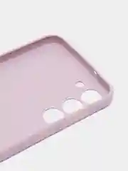 Фиолетовый чехол для Samsung Galaxy S23+, S23 Plus силиконовый ROSCO матовый c бортиком защитой камер