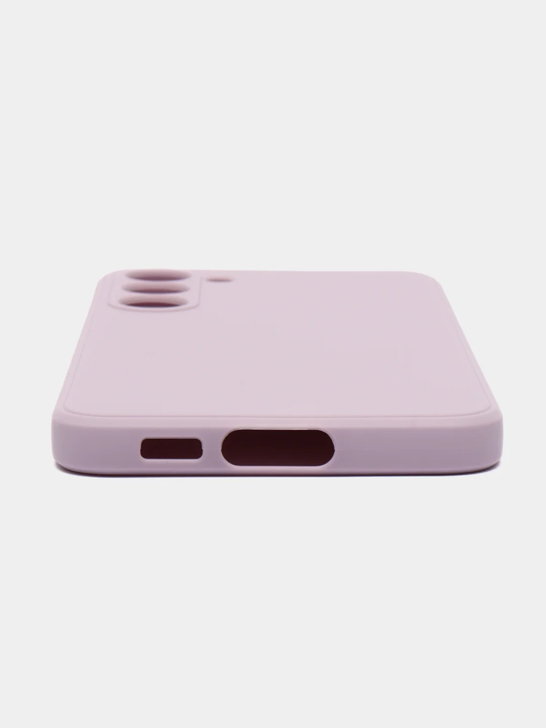 Фиолетовый чехол для Samsung Galaxy S23+, S23 Plus силиконовый ROSCO матовый c бортиком защитой камер